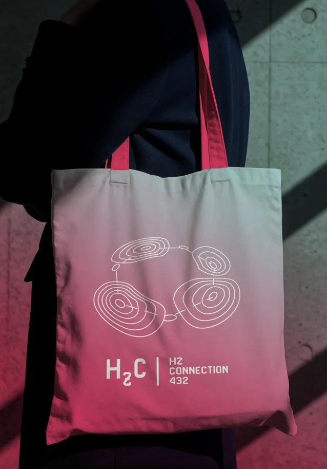 Merchandising - Bolsa con logotipo de marca H2C