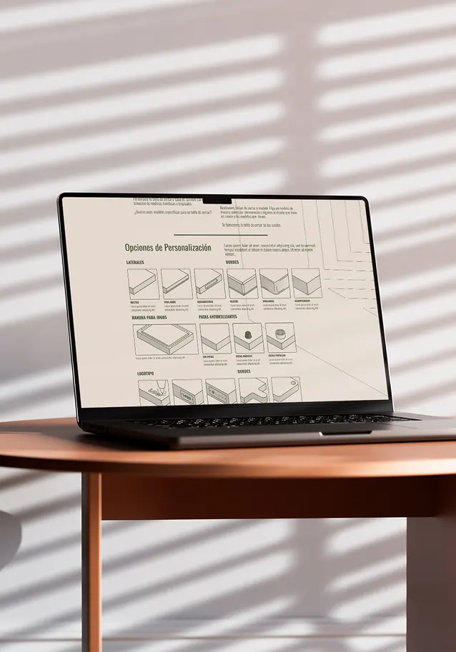 Mockup Sistema personalización de ligna