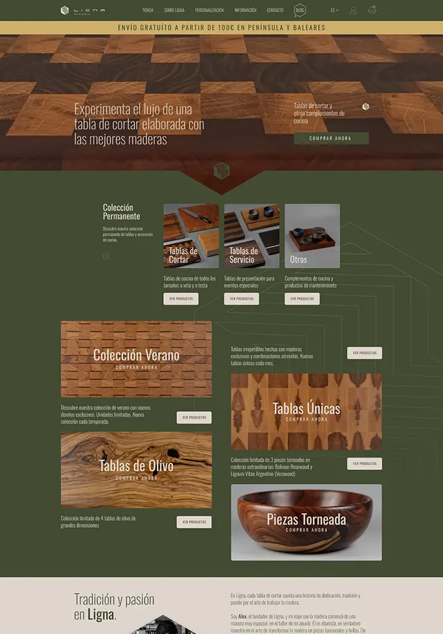 Home Page de Ligna Wood Design
