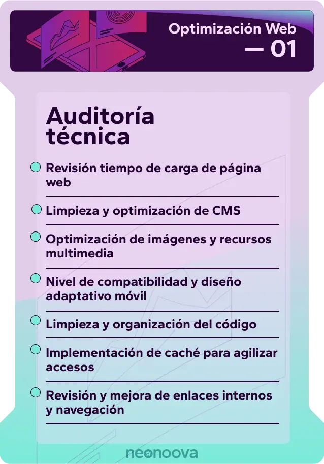 Auditoría técnica para optimización web