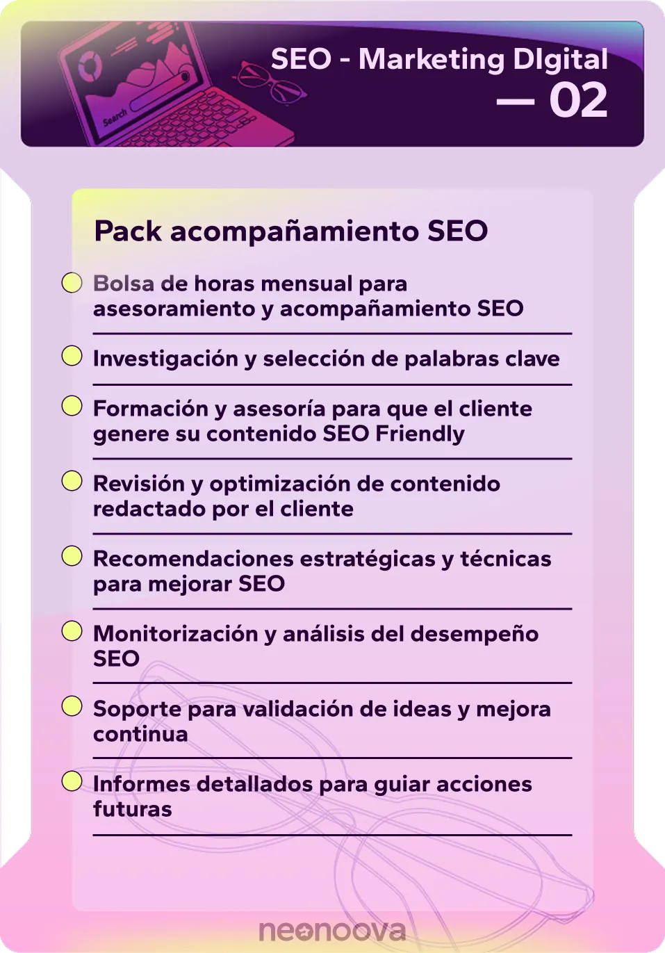 Pack acompañamiento seo