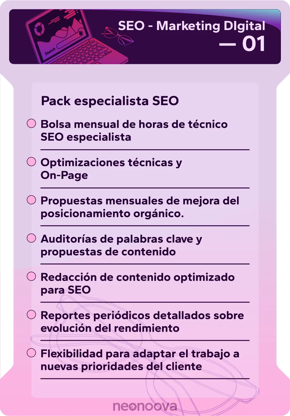 Pack especialista seo