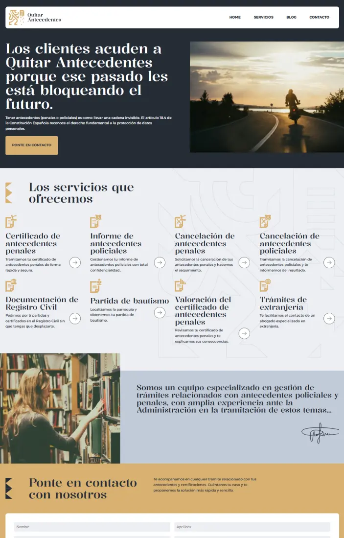 web corporativa personalizada