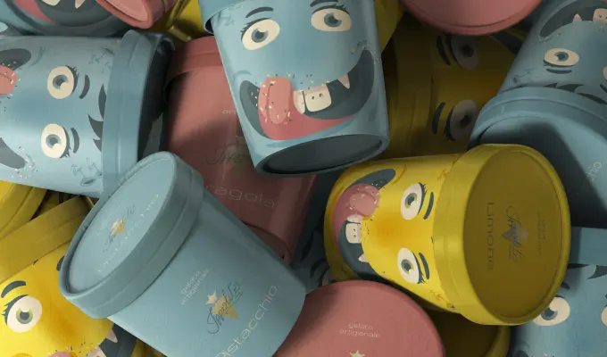 Packaging gourmet para helado