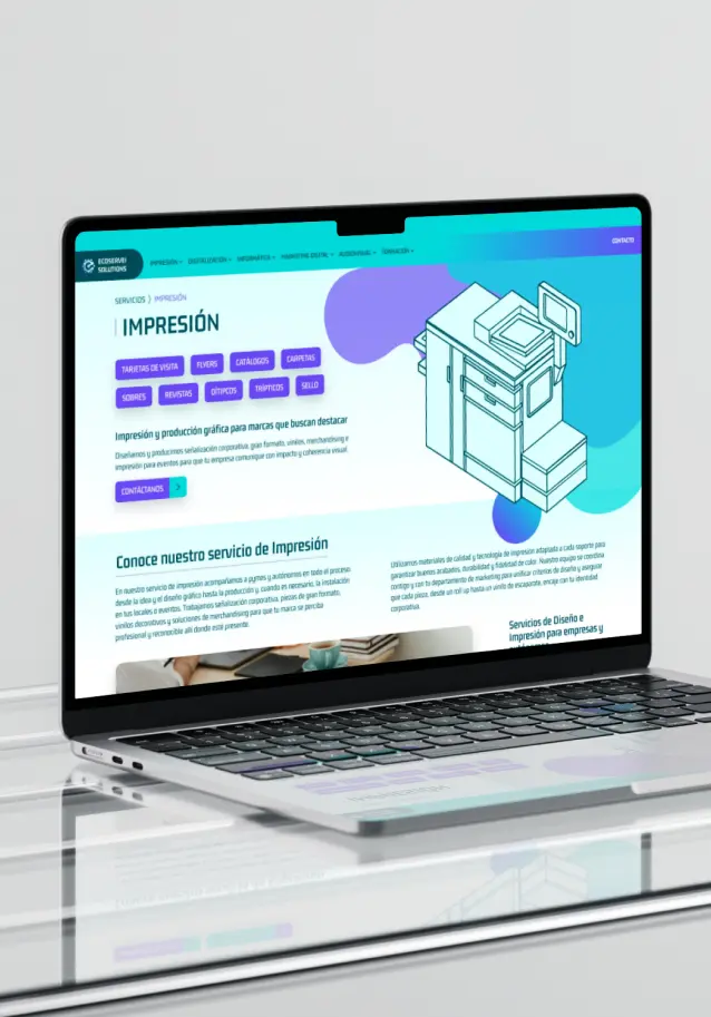 servicio ecoservei solutions diseño web wordpress en Girona