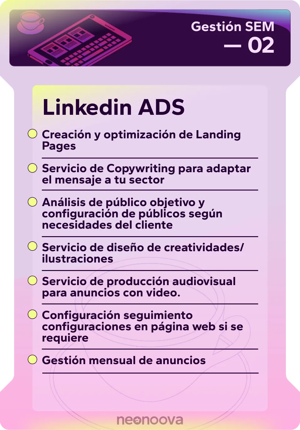 SEM Linkedin ADS